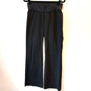 Gap‎ Maternity Perfect Trouser Black Career Office Wide Leg Pants Size 6R